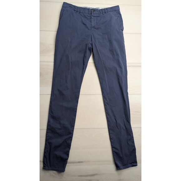 Brunello Cucinelli Trouser Chino Pants Mens Size 50 32x34 Blue Cotton Stretch - Picture 1 of 14
